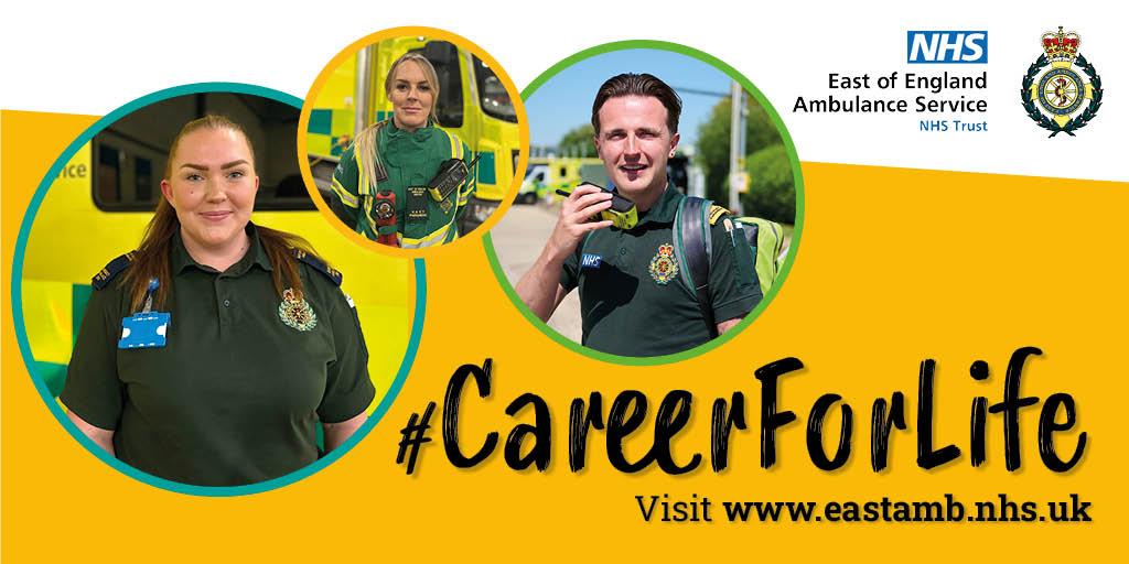 What does a #CareerForLife with the ambulance service look like? 🚑 The answer is nobody’s journey looks the same! What could your journey look like? 👀 See all our current vacancies 👉 eastamb.nhs.uk/vacancies