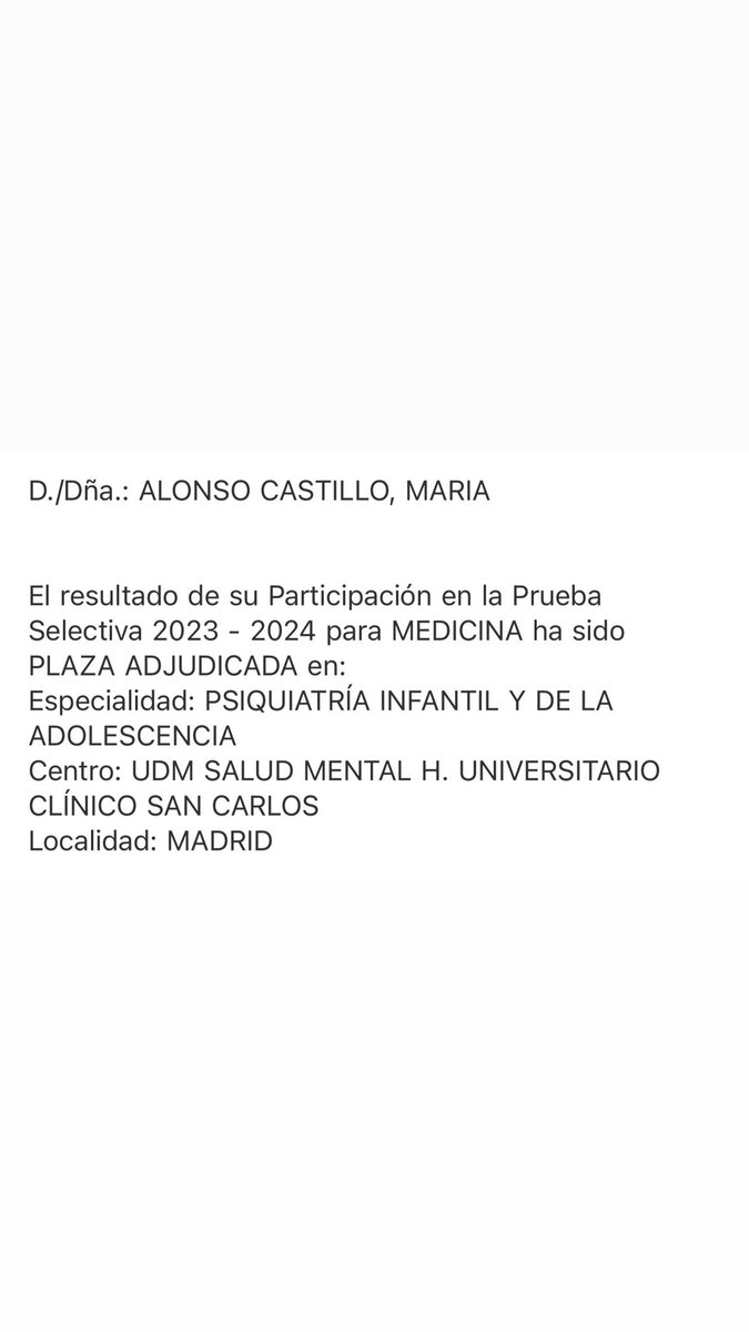 Merii_A99's tweet photo. R1 de psiquiatría infantil en el Clínico San Carlos 🥹❤️✨ https://t.co/4yoLImMe0s