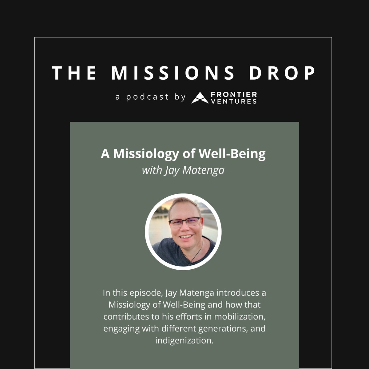 FrontierVntrs's tweet image. What is a Missiology of Well-Being? Listen to the newest episode of The Missions Drop Podcast to find out more! themissionsdrop.libsyn.com/site 

#JayMatenga #Missiology #Missions #TheMissionsDrop #Podcast #JoinTheRipple #FrontierVentures #UnreachedPeopleGroups #UPGs