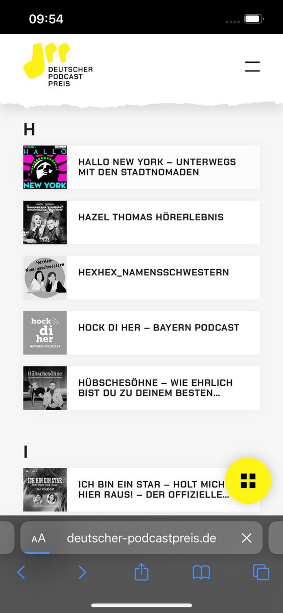 … and you can now vote for „Hallo New York - Unterwegs mit den Stadtnomaden” at the German Podcast Awards @ddp_offiziell 🎉 deutscher-podcastpreis.de/podcasts/hallo…