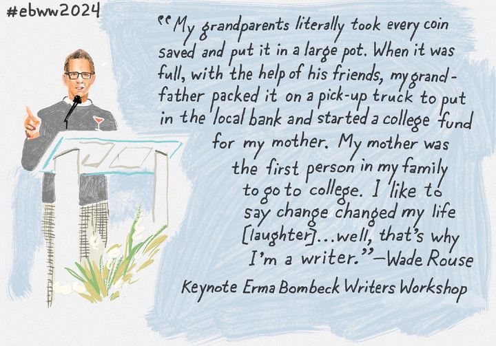 "The key inside of you will open up the world if you just lock away your fear and open up your heart to a dream. All the power resides in you. All you have to do, as Erma wrote me nearly 50 years ago, is keep writing, laughing and believing."