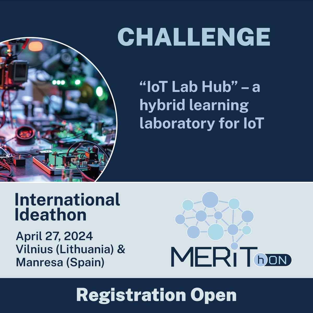 3️⃣💡 “IoT Lab Hub” – a hybrid learning laboratory for #IoT. #MERIThONChallenges #MERIT #Ideathon ⤵️ digitalmerit.eu/merithon/propo…
