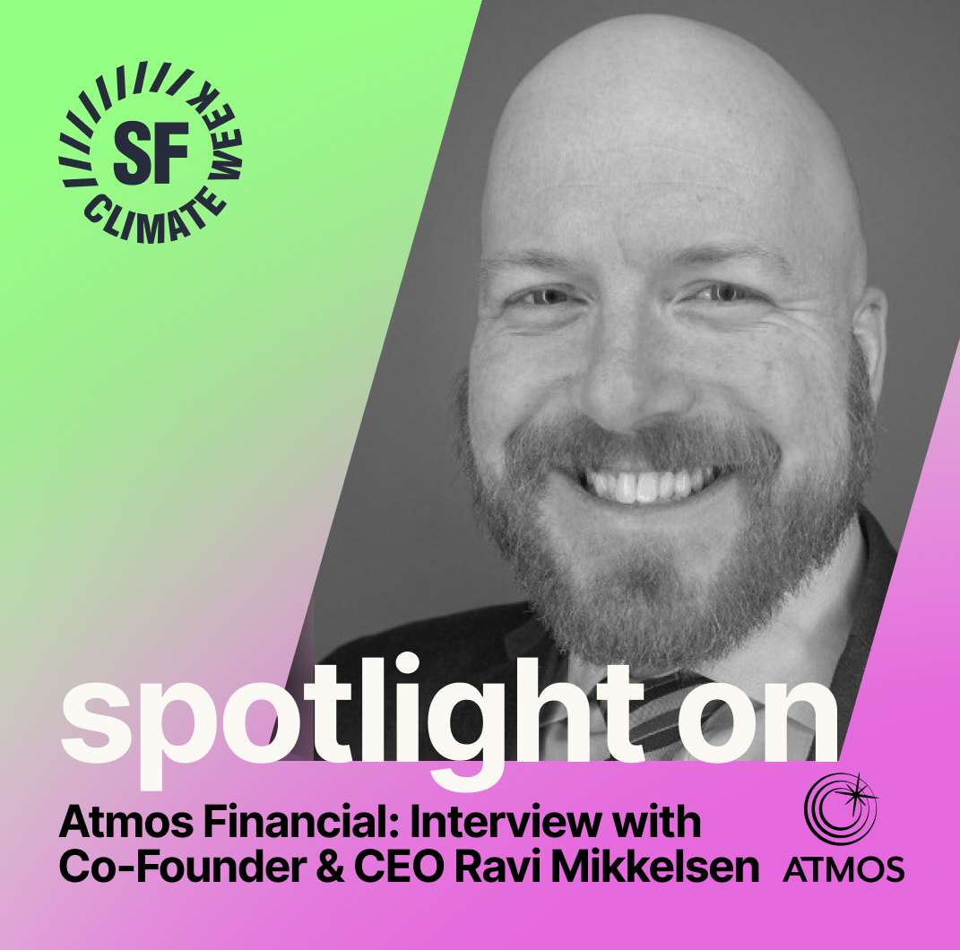SF Climate Week (@sfclimateweek) on Twitter photo Check out our spotlight with <a href="/joinatmos/">Atmos Financial</a> Co-Founder & CEO, <a href="/RaviMikkelsen/">šŗšøRavi Clean-Electrification Mikkelsenšŗšø</a>.
āWeāre not trying to become the biggest ābankā in the world and finance the entire transition ourselves. Instead, we want to help 1,000 banks, or even 10,000 banks to shift a portion of their portfolio to Check out our spotlight with <a href="/joinatmos/">Atmos Financial</a> Co-Founder & CEO, <a href="/RaviMikkelsen/">šŗšøRavi Clean-Electrification Mikkelsenšŗšø</a>.
āWeāre not trying to become the biggest ābankā in the world and finance the entire transition ourselves. Instead, we want to help 1,000 banks, or even 10,000 banks to shift a portion of their portfolio to