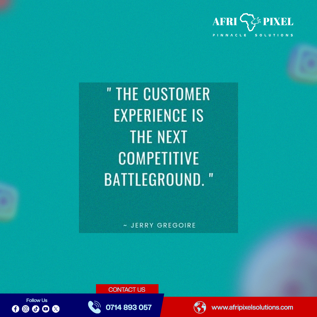 afripixel_'s tweet photo. For businesses wondering how to engage customers and drive loyalty, you must offer more than an amazing product to gain a competitive advantage. Customer experience management is the answer.  #customerexperience #DigitalMarketing #onlinemarketing #Afripixel https://t.co/mChUV1SORx