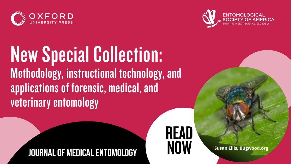 Delve into the intricate world of forensic entomology with a new special collection from the Journal of Medical Entomology! Explore cutting-edge methodologies, instructional tech, and real-world applications. @EntsocAmerica oxford.ly/4aEqPS4