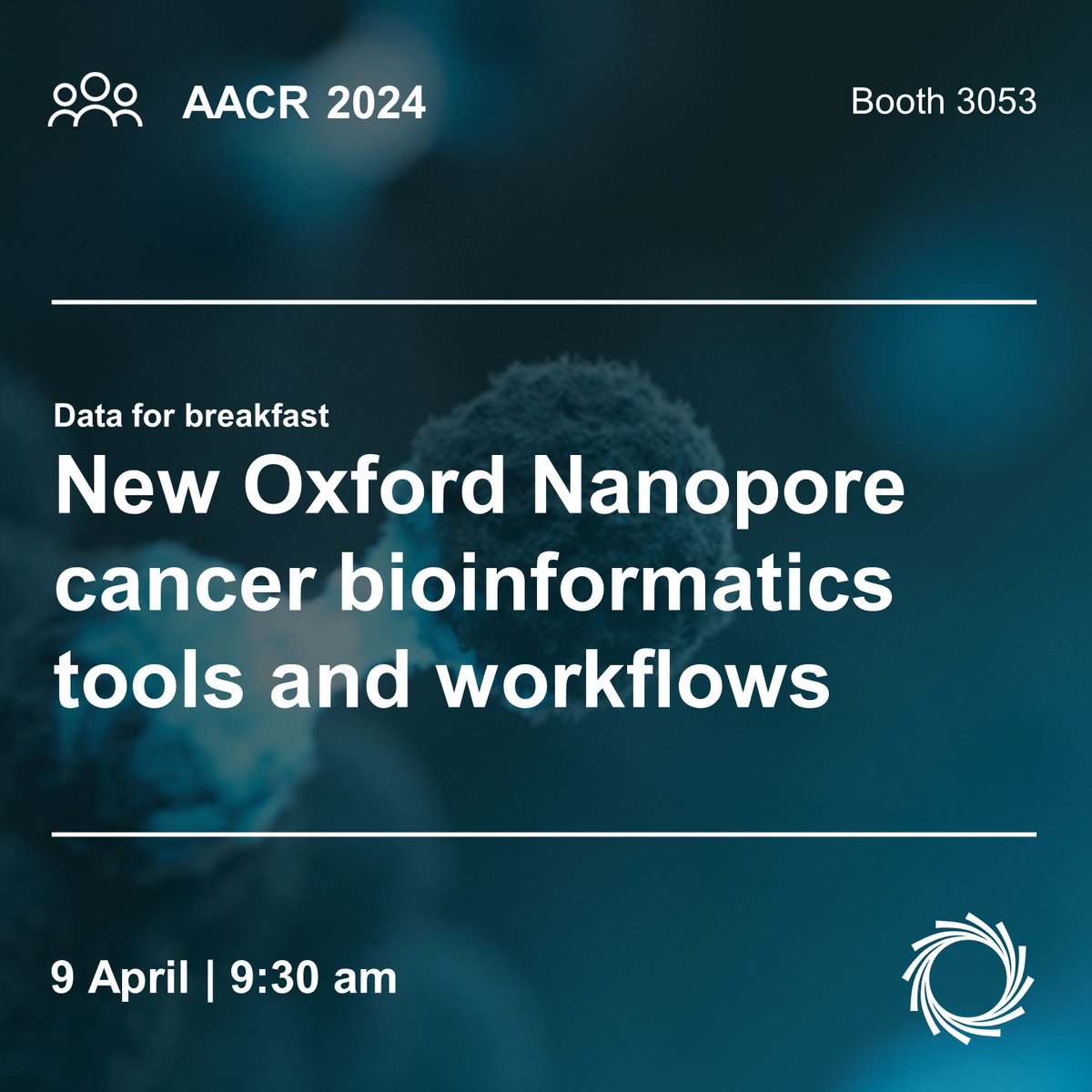 Join us for today's Data for breakfast session at #AACR24. Grab a coffee, hear about the advanced cancer bioinformatic tools available for nanopore sequencing data analysis. Come see what you've been missing. #WYMM #AACR