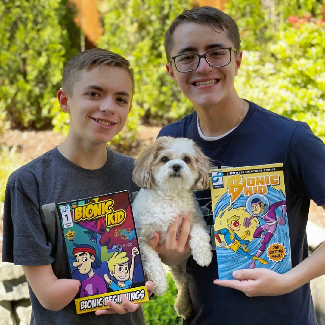 Limbitless Solutions (@limbitless3d) on Twitter photo Zachary, the visionary behind <a href="/_TheBionicKid/">The Bionic Kid</a> Comic, uses his creativity to shine a positive light on individuals with limb differences. His journey redefines the narrative, showing us that we can all be heroes. 🦾
Help Zachary #PayItForward: buff.ly/2MGfqr9 Zachary, the visionary behind <a href="/_TheBionicKid/">The Bionic Kid</a> Comic, uses his creativity to shine a positive light on individuals with limb differences. His journey redefines the narrative, showing us that we can all be heroes. 🦾
Help Zachary #PayItForward: buff.ly/2MGfqr9
