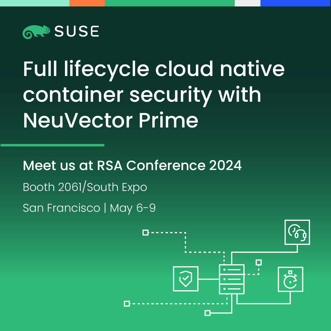 🤩We're excited to join the @RSAConference in #SanFranscisco! Visit booth #2061 in South Expo to learn all about #NeuVectorPrime - the only 100% #opensource, #ZeroTrust cloud-native container security platform.🛡️Remove security roadblocks with us!🔗okt.to/FJfsYG | #RSAC