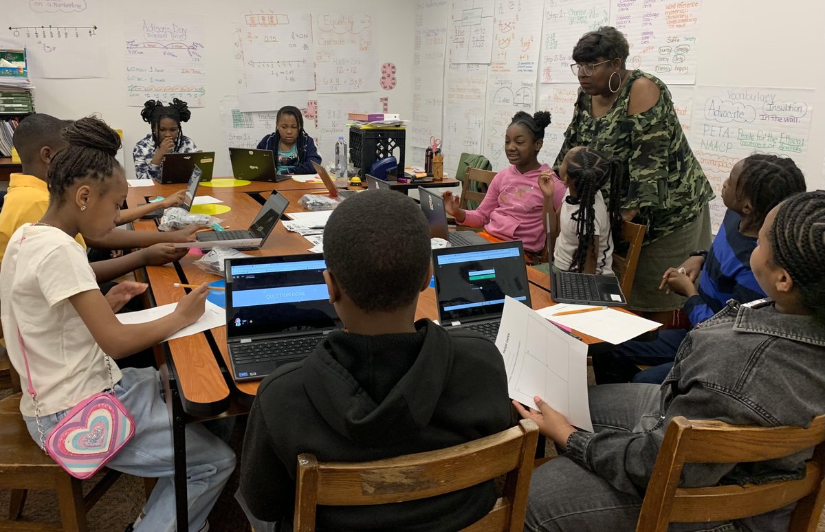 Check out Ms. Sherrod <a href="/PPS_CPI/">Churchland Primary & Intermediate School</a> and Ss using strategies, proof papers and <a href="/quizizz/">Quizizz (now Wayground)</a> to practice math.  Great job! <a href="/jennthomas75/">Jennifer Thomas</a> <a href="/PortsVASchools/">Portsmouth Schools</a> #PPSshines #ppstrt