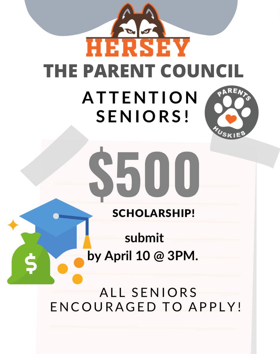 Hersey - "TPC" The Parent Council (@herseytpc) on Twitter photo Don't Forget! CLICK the link to submit an application: shorturl.at/FJPQ5. A completed application including 1 letter of recommendation must be received by 3pm on April 10th addressed to the TPC Scholarship Committee. Questions? Email: herseytpc@gmail.com. Don't Forget! CLICK the link to submit an application: shorturl.at/FJPQ5. A completed application including 1 letter of recommendation must be received by 3pm on April 10th addressed to the TPC Scholarship Committee. Questions? Email: herseytpc@gmail.com.