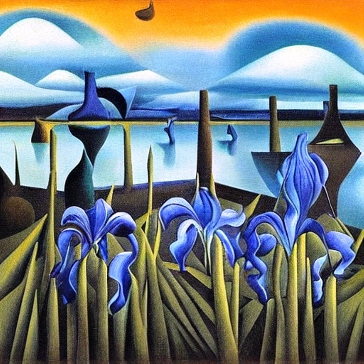 See this Instagram photo by 'Irises by the riverbank' by George Hutton Hunter. @diTempli @twitterart  @MuseumModernArt  instagram.com/p/C5i4XRatt2m/… #surrealism #irises #floralprint #floralart