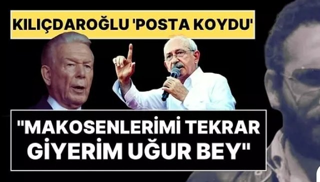 <a href="/kilicdarogluk/">Kemal Kılıçdaroğlu</a> "Derinler sizin olsun, Kemal'ler bizimdir.!"
“Uğurlar sizin olsun, Tarık'lar bizimdir!” @ugurdundarsozcu