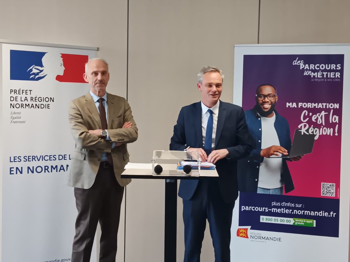 DMARGUERITTE's tweet photo. Le PRIC a été un accélérateur dans le changement de logiciel. Nous sommes aujourd'hui à la pointe de la technologie. Depuis 2019, le monde de la formation a évolué, car nous sommes parvenu à réunifier la @RegionNormandie et créer le PRIC. Et je suis convaincu que ce n'est que le début !

Il faut aussi imaginer la formation du futur. Avec ce nouveau pacte nous avons des moyens importants pour transformer le visage de la formation en Normandie et adapter notre offre aux besoins actuels de nos concitoyens.