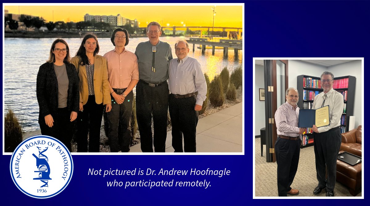 The Chemical Pathology Test Development and Advisory Committee met in Tampa last week to create and review exam questions. We are very thankful for their time and expertise! A special thanks goes out to Dr. Gary Horowitz for his many years of service. #chempath