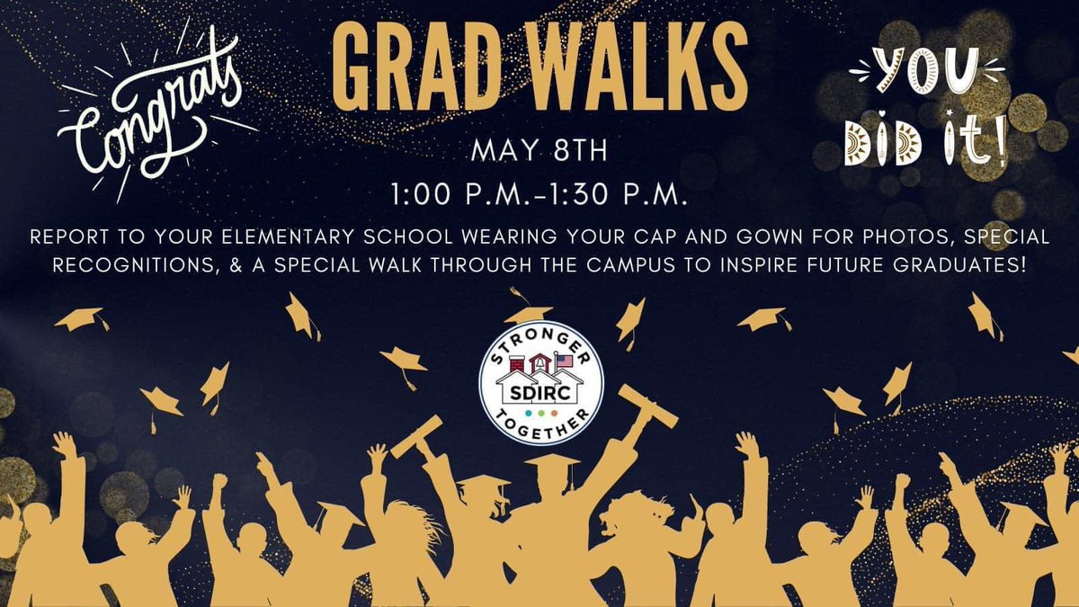 Attention Seniors! GradWalks are coming up! 🎓