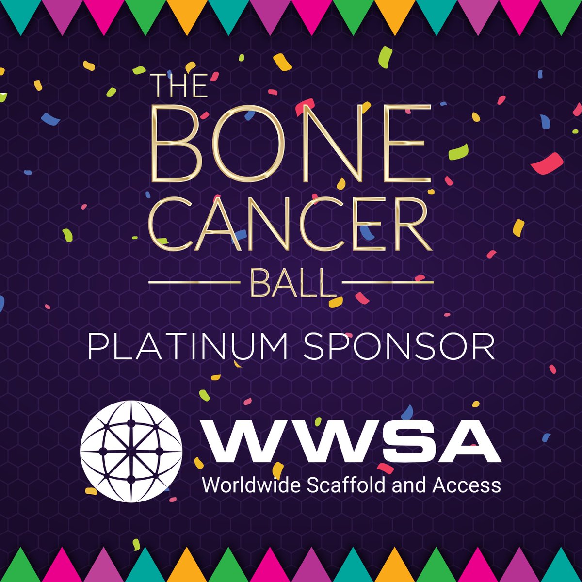 A huge thanks to WWSA for sponsoring the #BoneCancerBall for the 3rd consecutive year! As this year’s esteemed platinum sponsor, they’ll once again help to raise vital funds for the bone cancer community 🧡 Find out more about sponsorship: bcrt.org.uk/get-involved/b… #Sponsorship