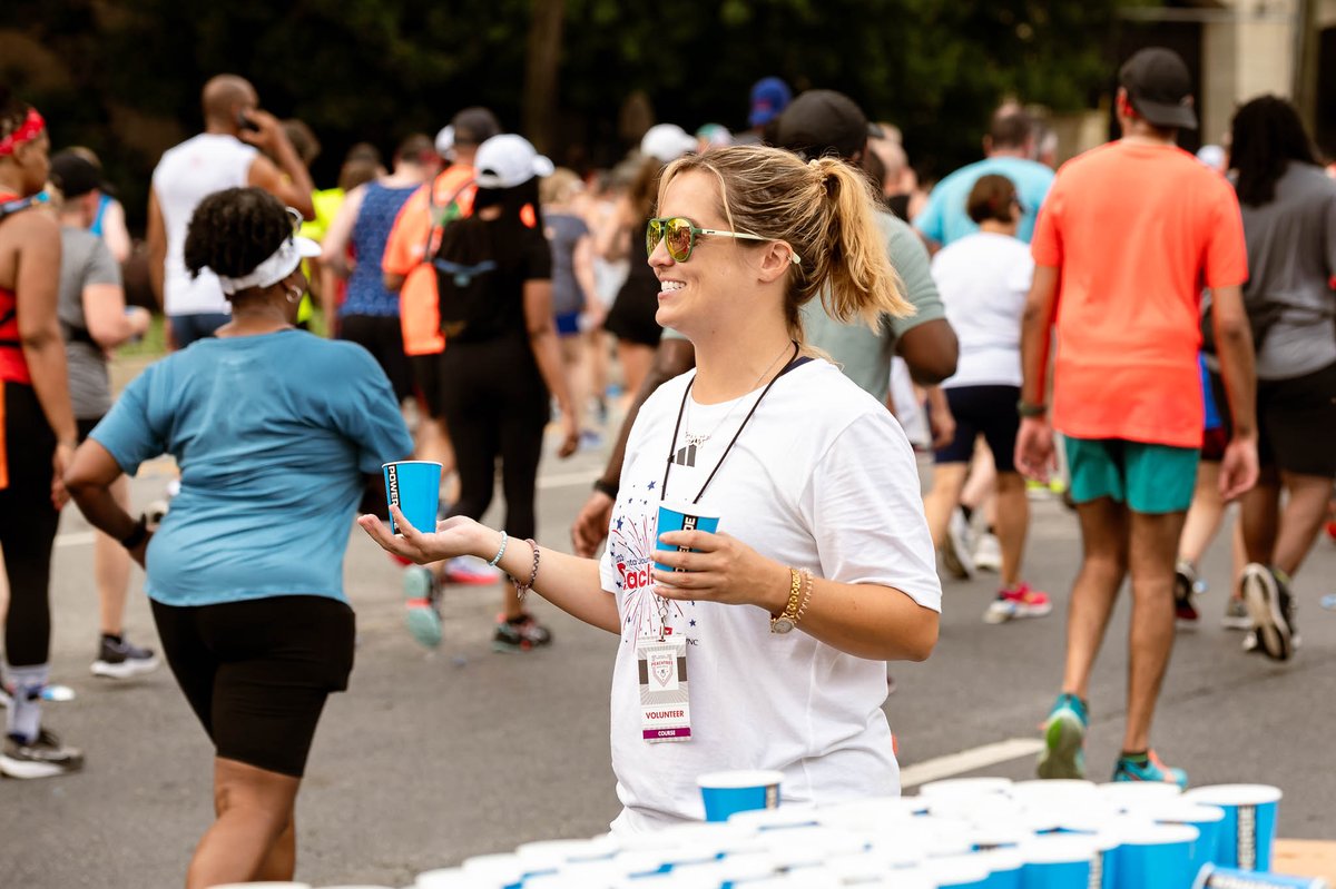 Volunteering at the AJC Peachtree Road Race is the best way to party with us this July 4th & give back to the community 🙌 The earlier you sign up, the more benefits you receive such as discounts on Atlanta Track Club x adidas merchandise! Sign up at bit.ly/24AJCPRRVols