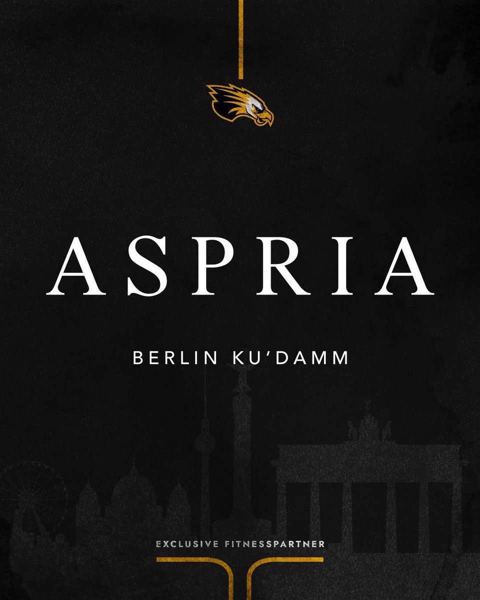 Wir freuen uns, Aspria als exklusiven Fitnesspartner der Berlin Adler vorzustellen! Mit Aspria haben wir einen hochwertigen Trainingspartner für unsere Spieler gefunden und freuen uns auf eine gemeinsame erfolgreiche Saison. 💪🖤