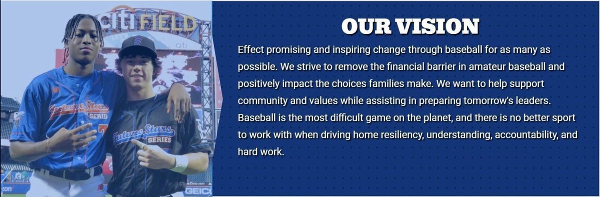 The Future Stars Series Foundation is changing the game and you can be a part of it. ▶️ Removing financial barriers. ▶️ Preparing tomorrow's leaders. ▶️ Instilling resiliency, accountability, and hard work. Donate here 🔗 buff.ly/4csea6r @NB_Baseball #WeGotNow