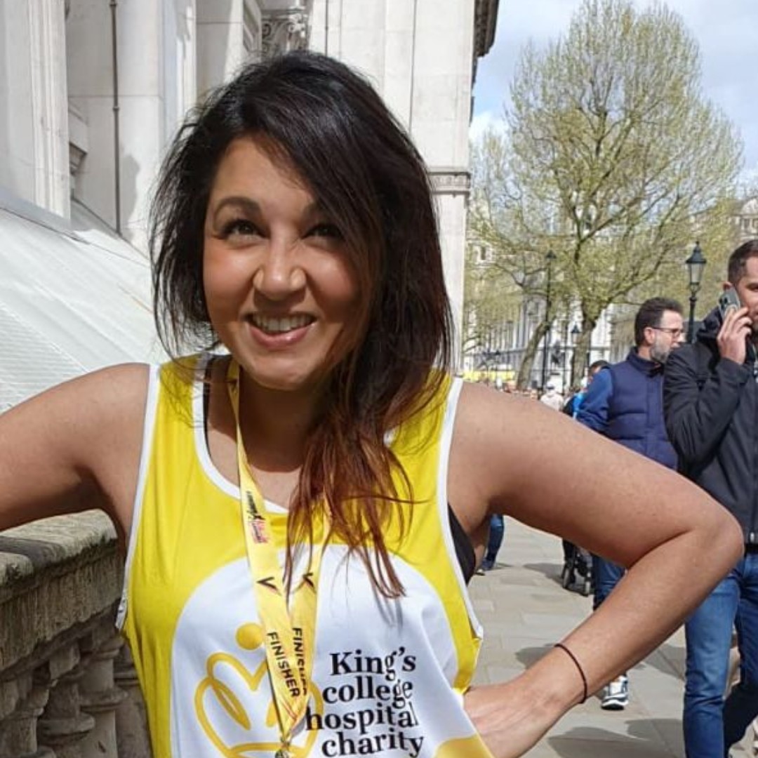 👩‍⚕️🏥🎽From on-call to on track... @KingsCollegeNHS Consultant Arti smashed the @LLHalf on Sunday! Congratulations Arti and thank you for raising vital funds to make our hospitals a brighter place🌟⭐ #LLHM2024 #Charity #Fundraising #HalfMarathon #London