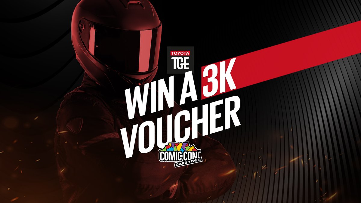 You could win a R3 000 Takealot voucher if you beat our mystery GT 7 racer! 

Come to our stand at @ComicConCPT and show us that you have pace for first place! 💰🎮 Learn more here: bit.ly/3xijl8V  

#TTGE #ToyotaEsports #ComicConCapeTown #ForTheSportOfIt