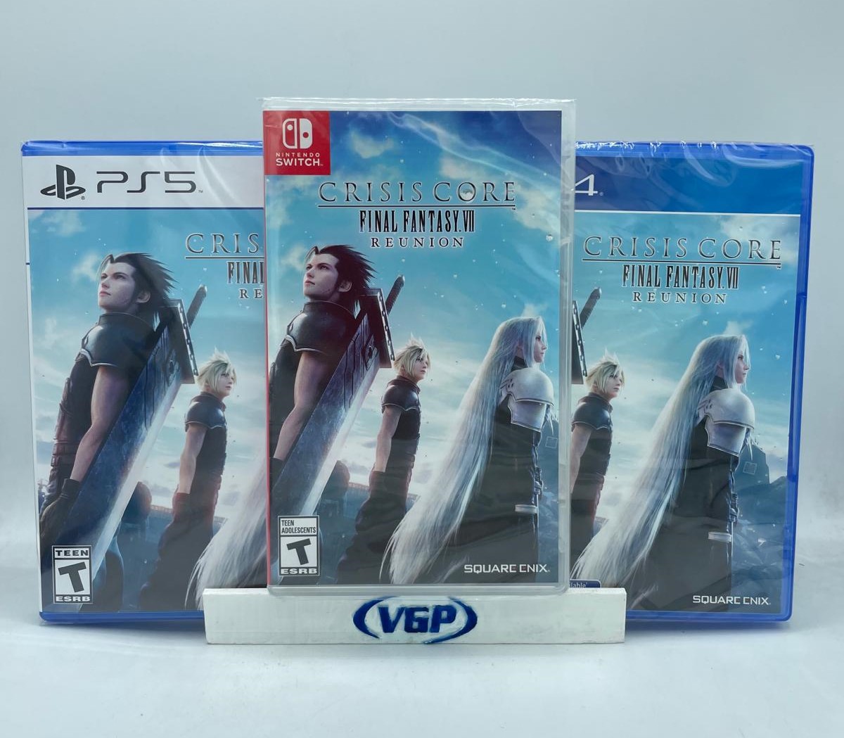 We're giving away a #videogame every day this week! #Monday to #Friday RT this post and Follow #VGP for a chance to win a copy of Crisis Core Final Fantasy VII Reunion! Winner's choice #NSW, #PS5 or #PS4 The winner chosen tomorrow at 11 a.m. EST #FinalFantasy