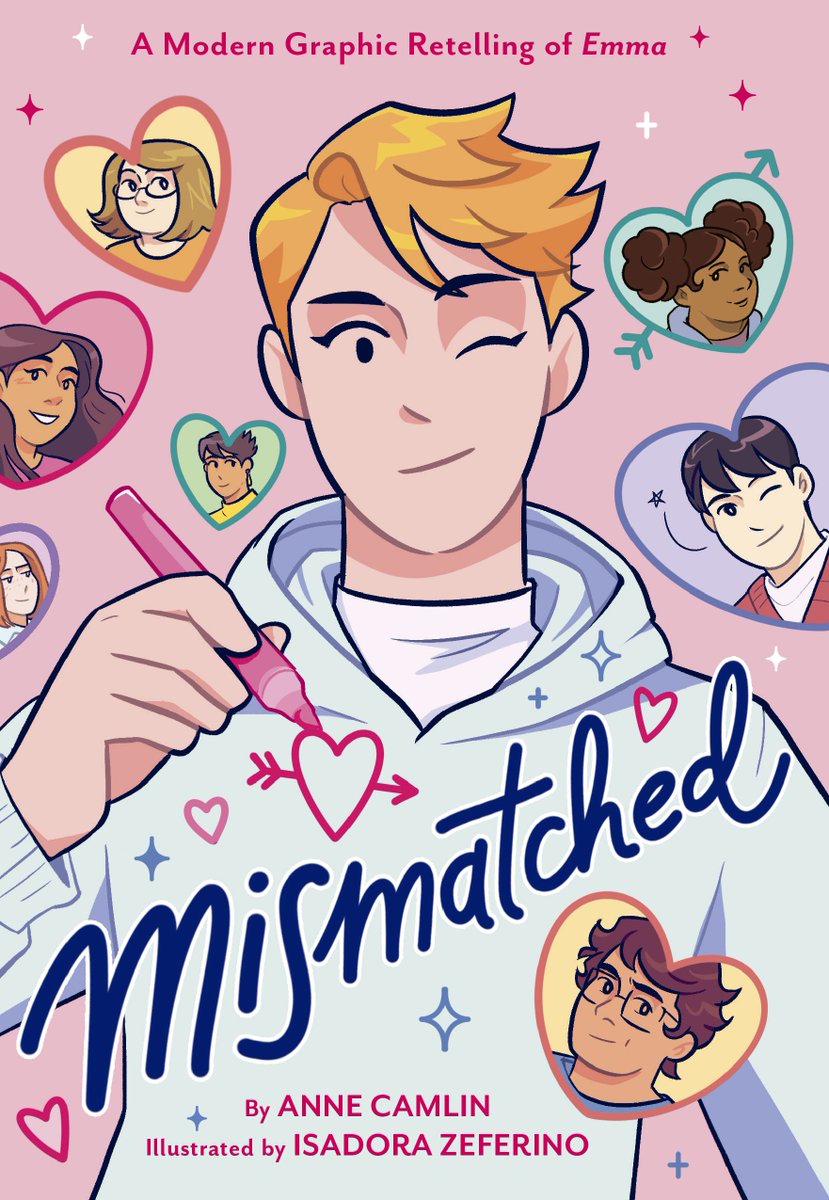 so thrilled to finally reveal the cover for MISMATCHED - a modern queer retelling of Jane Austen's Emma - and my debut illustrating a graphic novel! it comes out September 3rd, and you can PREORDER the book now! ~~ Links below! ✨✨✨