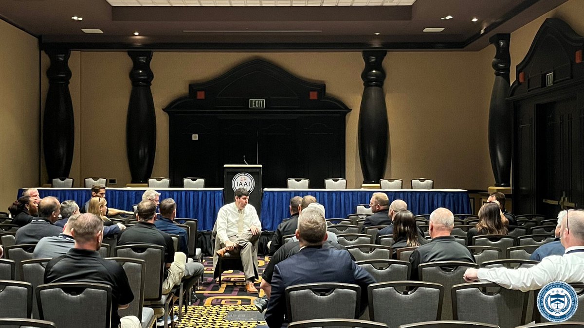 ATF Director Steven Dettelbach met with ATF Special Agent Certified Fire Investigators at the @IAAIhq International Training Conference in Las Vegas this week. ATF is the primary federal law enforcement agency tasked with investigating commercial arson. #WeAreATF
