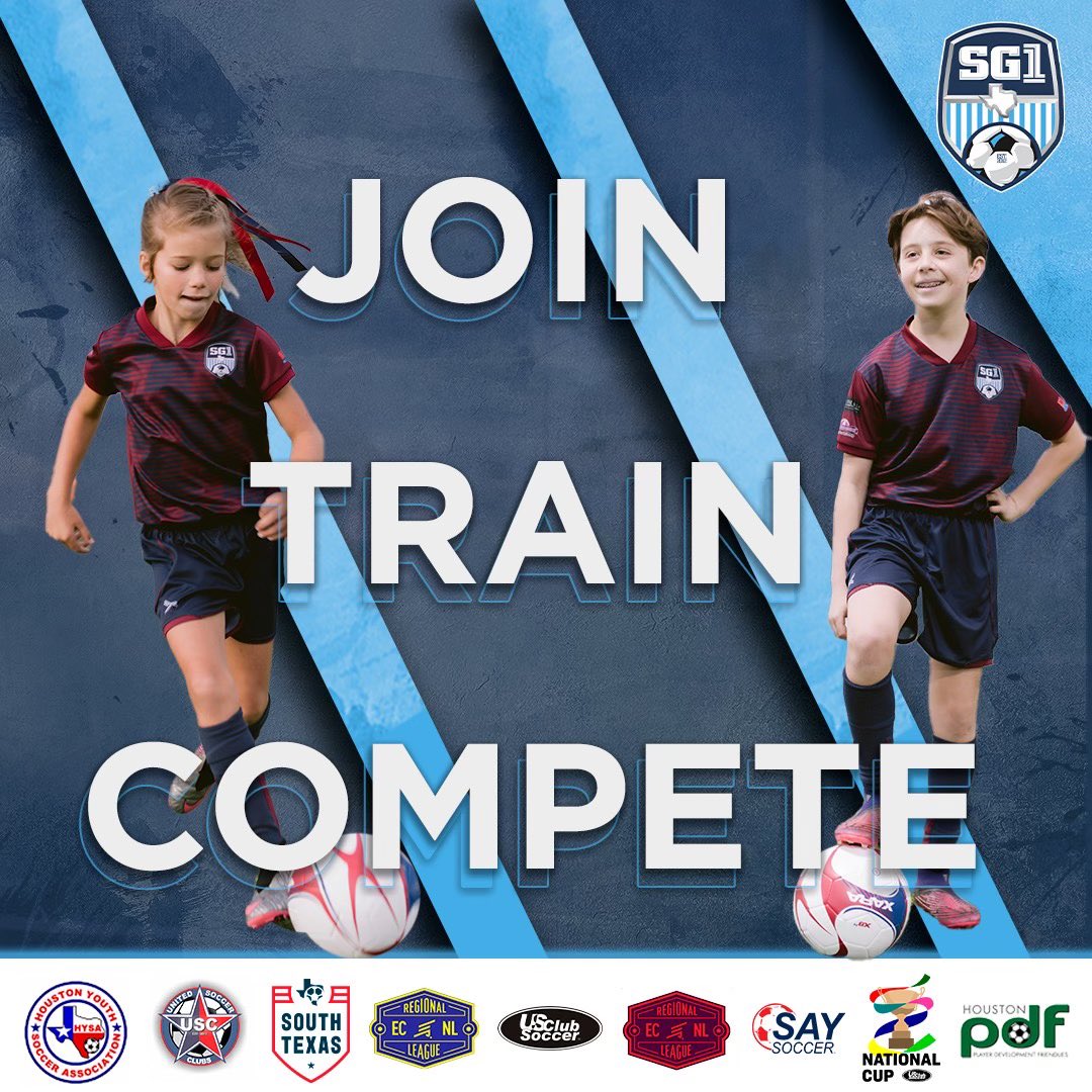 Join the #SG1Family to⚡️TRAIN⚡️and⚡️COMPETE⚡️ . . . . #sg1soccer #soccer #hardwork #youthsoccer #katytx #texas #htown #houston #htx #texassoccer #houstonsoccer