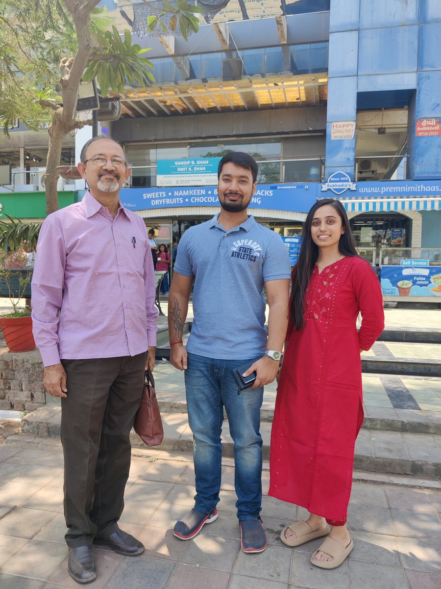 It was an amazing trip to Gandhinagar (Gift City). Did New Year Darshan at Mahudi Jain Tirth. We spend amazing time with Atul sir & @Harshal2109 bhai. Thanks Harshal bhai for all the hospitality. Lots of love.!