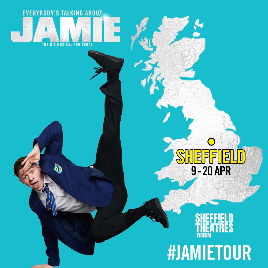 For two weeks only… we’re HOME! ✨🩵 @SheffieldLyceum Visit everybodystalkingaboutjamie.co.uk and join Jamie in his hometown until Saturday 20 April! 👠 #JamieTour