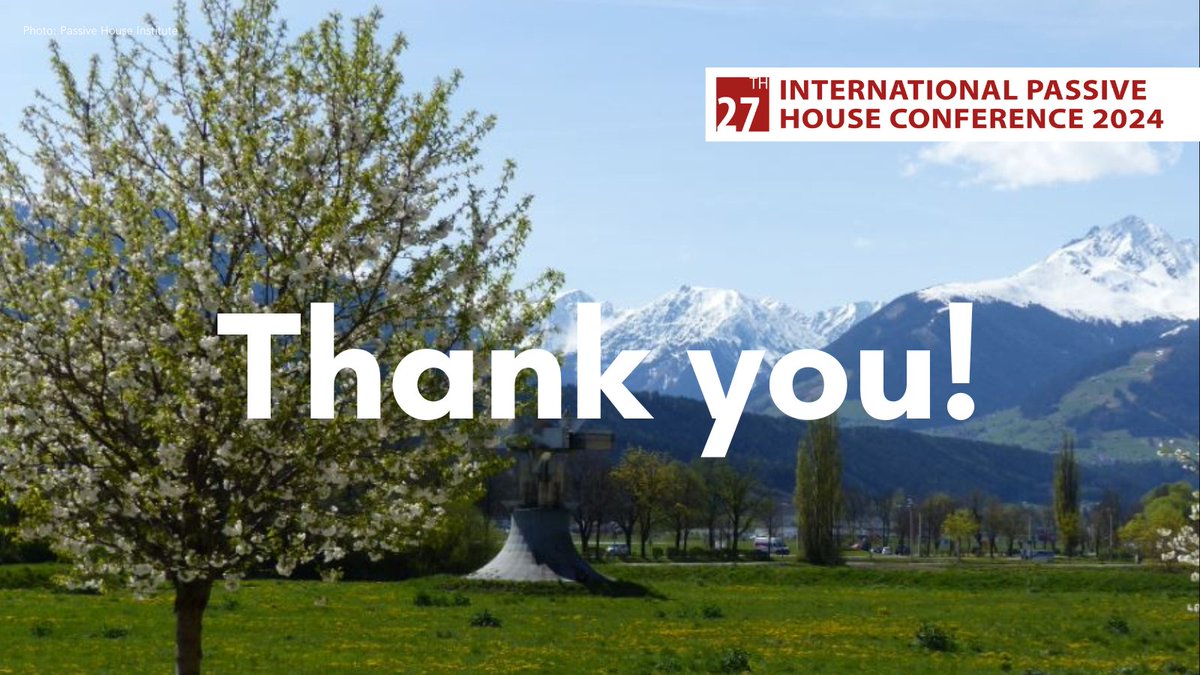 Amazing conference days! Big thanks to participants, speakers, and organisers. We hope you've made valuable connections and are returning to your countries more inspired than ever and keep the momentum gained. Can't wait for the next event! #27intPHC passivhaustagung.de/en/