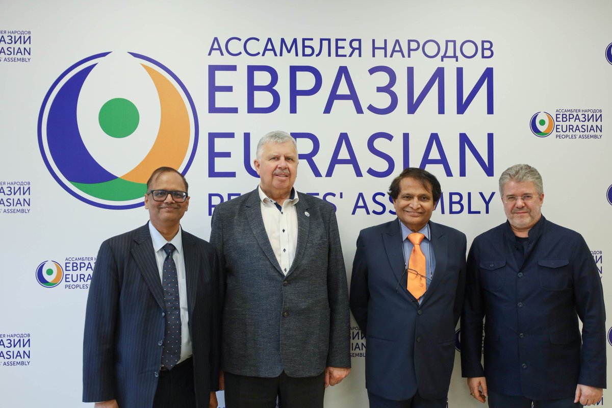 Good discussion with Mr. Andrey Yu Belyaninov, Secretary General of the Eurasian Peoples Assembly, about the need to collaborate with CIS countries in the region.
