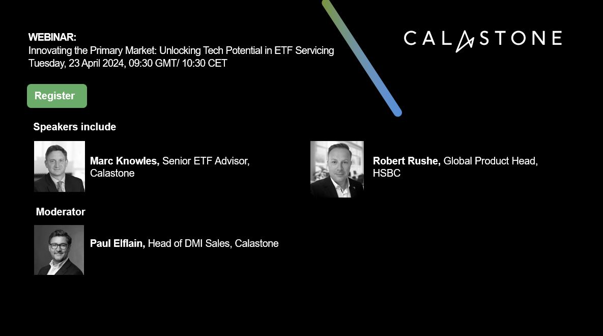 Join us for an insightful discussion on the future of ETF servicing technology and its impact on the industry. Dive also into the latest insights from the Calastone ETF Fund Administration survey. Don't miss out on this opportunity, reserve your spot now👉 bit.ly/4av1SsD