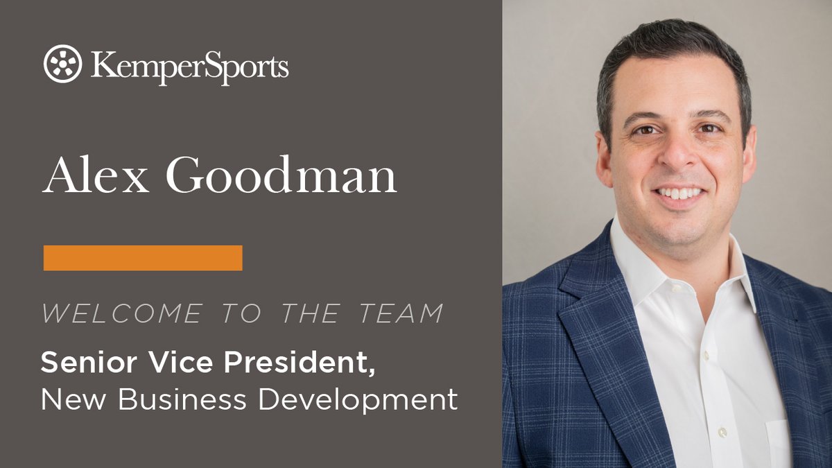 We are excited to welcome golf industry veteran Alex Goodman to the KemperSports family as our new Senior Vice President of New Business Development! FULL RELEASE: bit.ly/3VKUg0G #ThisIsKemperSports