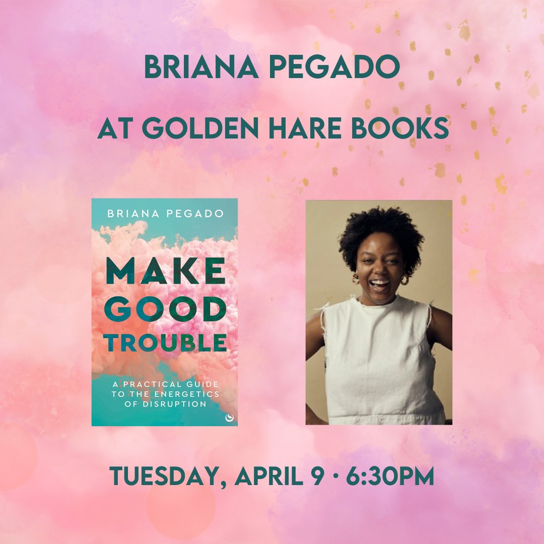 Tonight! Join me @GoldenHareBooks this evening from 6:30pm as I introduce my debut book MAKE GOOD TROUBLE! Tickets available here: goldenharebooks.com/products/make-… #newauthor #debutbook #makegoodtroublebook #disruption #values