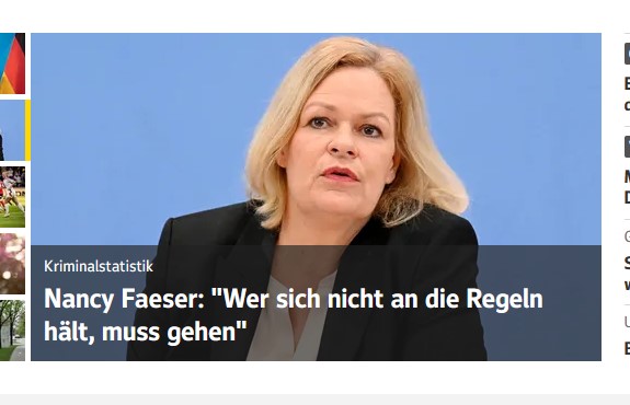 Friendly Reminder:Wegen dem Wannsee Bullshit von #Correctiv sind Tausende verirrte NPCs im Januar auf die Straße gegangen,gegen die AfD und die Verhinderung des 4. Reiches. Und was Frau #Faeser fordert ist nichts anderes als #Remigration nach geltendem Gesetz. Ihr Witzfiguren🤡🥳