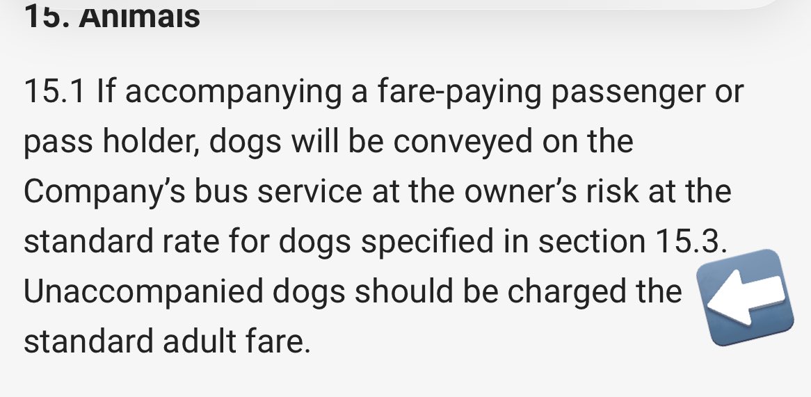 Intriguing charging strategy for dogs by our local bus company. Am I to tuck the fare into my collar? How will the driver know how far I want to travel? It’s only 50p if I’m with mum 🤣❤️🧡 #HighPeakBuses