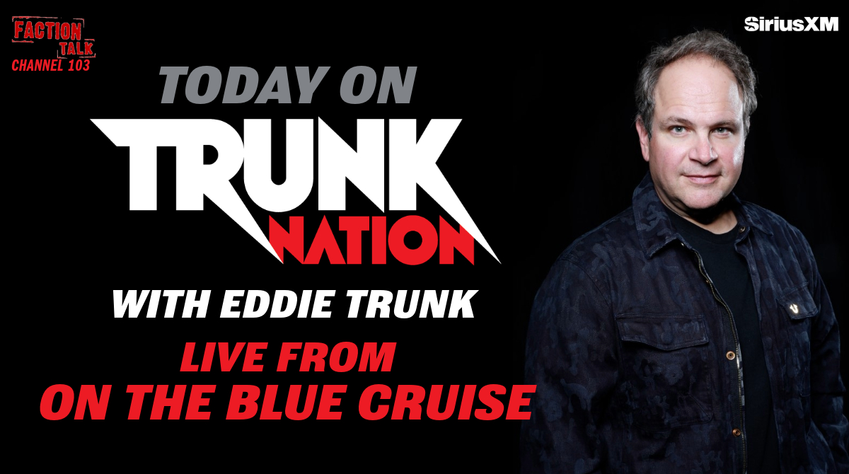 Today on #TrunkNation - @EddieTrunk is live again from the #OnTheBlueCruise! Guests he'll get to talk to today include @glenn_hughes, members of #VanillaFudge & more! Tune in on @factiontalkxl from 3-5pET or listen anytime you want on the @SIRIUSXM app: siriusxm.com/trunknation