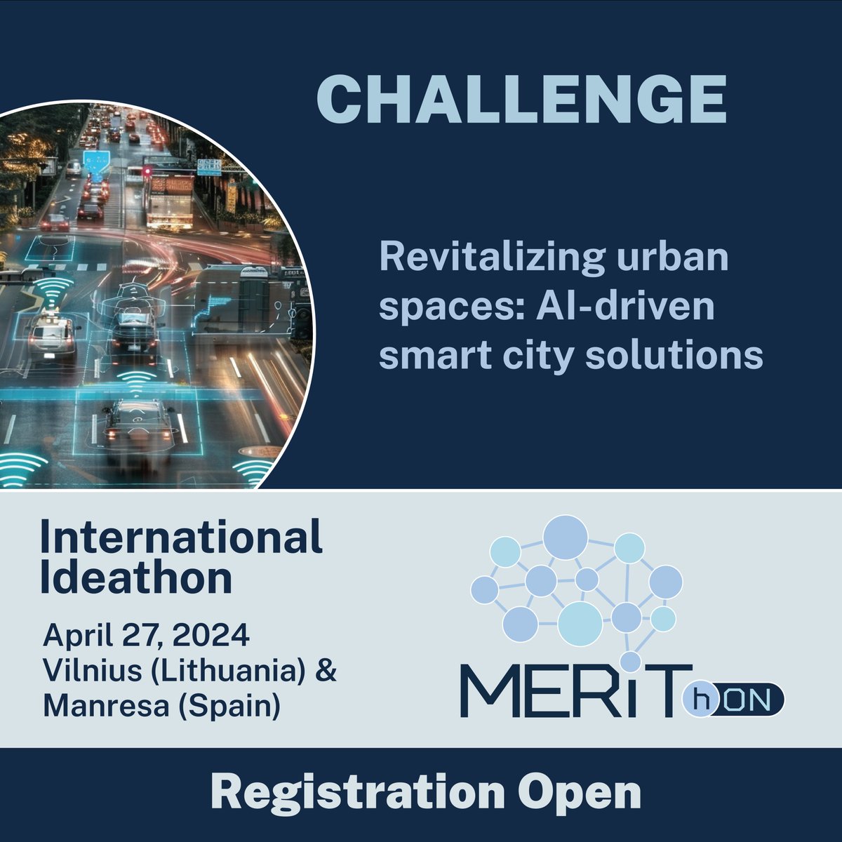8️⃣💡 Revitalizing urban spaces: #AI-driven smart city solutions.

#MERIThONChallenges #MERIT #Ideathon ⤵️
digitalmerit.eu/merithon/propo…