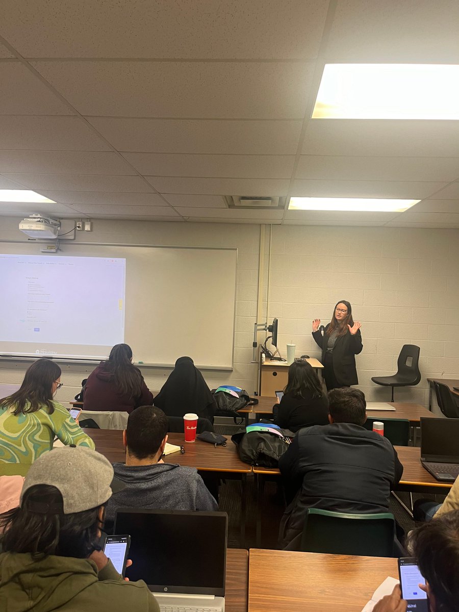 Our Project Coordinator Sydney visited Conestoga College last week to facilitate a workshop using @ProjectNeutral 's online carbon-calculating tool to help students measure their impact. Stay tuned for opportunities to attend or host one of our carbon literacy workshops!