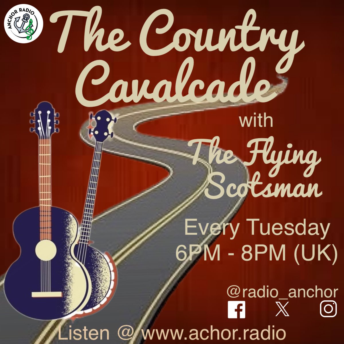 Do you like Country Music? If so, tune in to Anchor Radio at 6PM for The Country Cavalcade where I will play you the best of Country music, both modern and classic. You can listen at anchor.radio or by asking your digital assistant to enable Anchor Radio Skill.