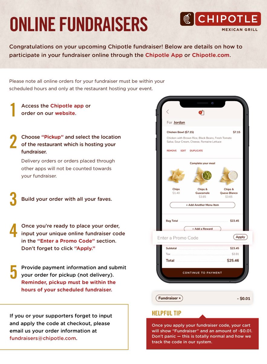bees_mainoffice's tweet photo. If youβre looking for a quick bite between 4 and 8 pm today stop up to the Brecksville Chipotle and help support BBHHS and BBHMS Unified Sports! You can order online too using the code in the attached flyers! #beeaboutit #beeunified #gobees #swarm https://t.co/PD0DVwMJKj