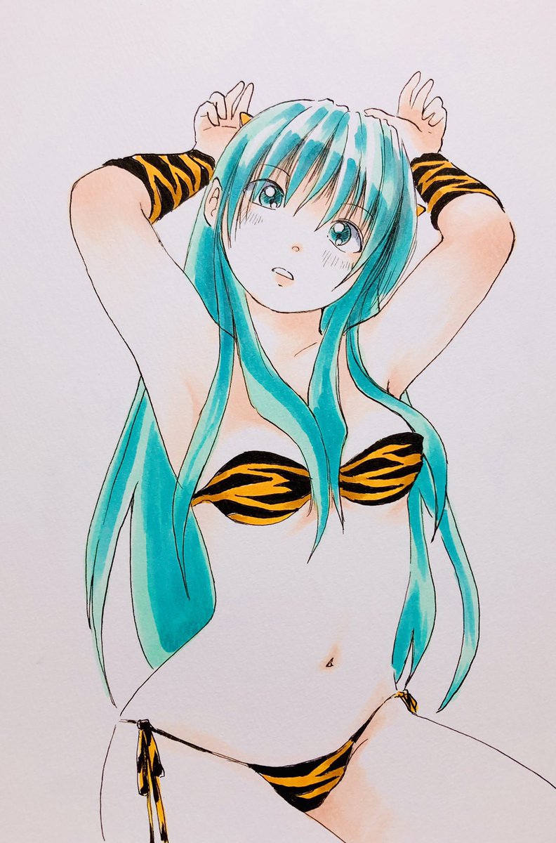 ラム・インベーダー(うる星やつら) 「寝ゆろ(=゜ω゜)ノおやすみんみん#おやすみの過去絵 」|まるも☆『きゃぴ』Kindle版発売中！のイラスト