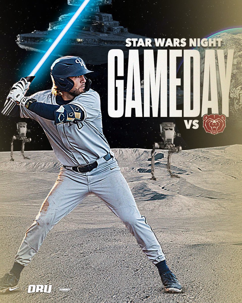 Travel to a Galaxy 𝙁𝙖𝙧 𝙁𝙖𝙧 𝘼𝙬𝙖𝙮 with us for Star Wars Night🌟

🆚 Missouri State
⏰ 6PM
📺 Summit League Network
📚 Teacher &amp; Faculty Appreciation
📊 tinyurl.com/5ym2zcec