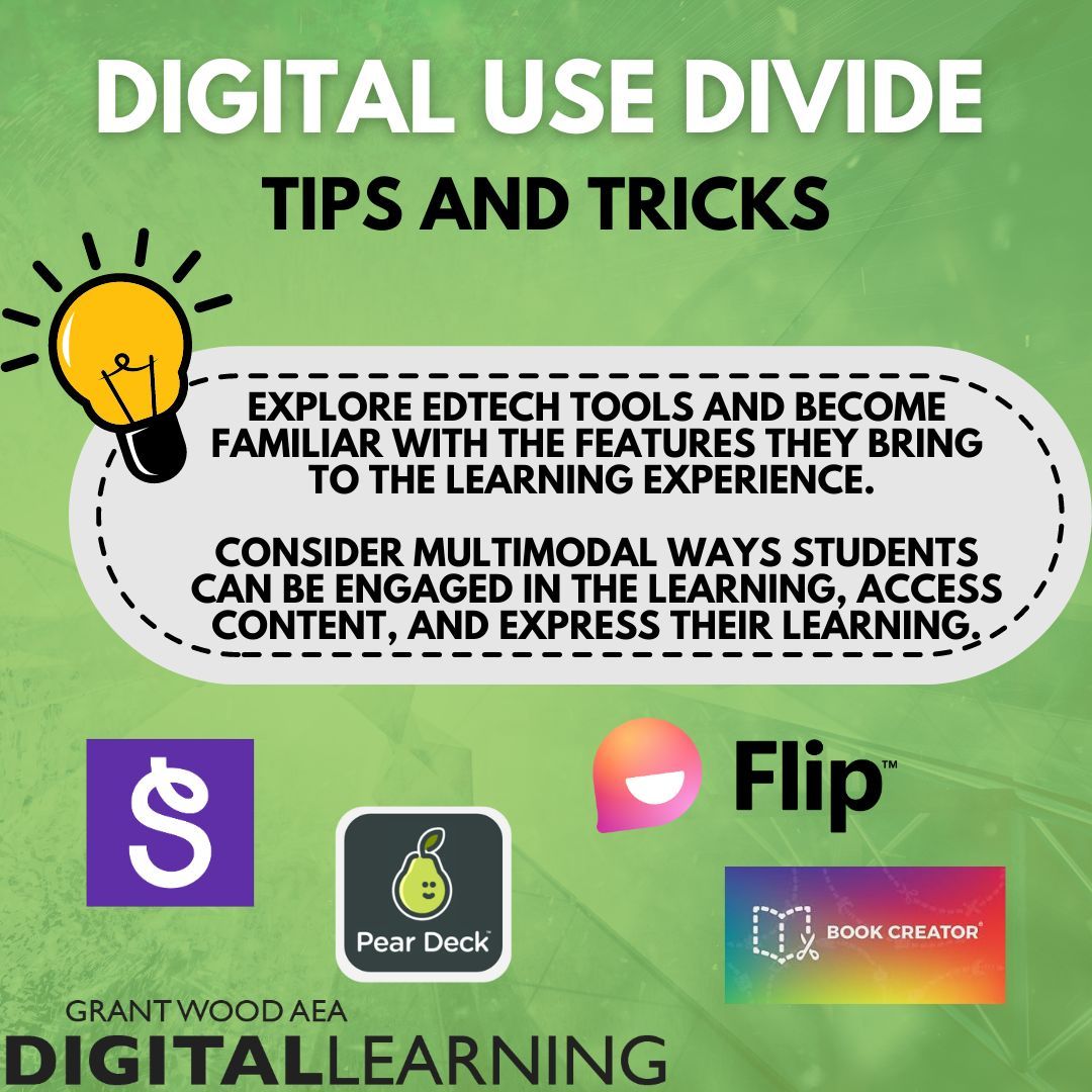 💡 Tip of the Day: Become familiar with features ed tech tools bring to the learning experience. We can empower every student to thrive in the digital age through creativity and critical thinking. 🚀 Tap into your Digital Learning Consultant for more info! buff.ly/4asQOfJ