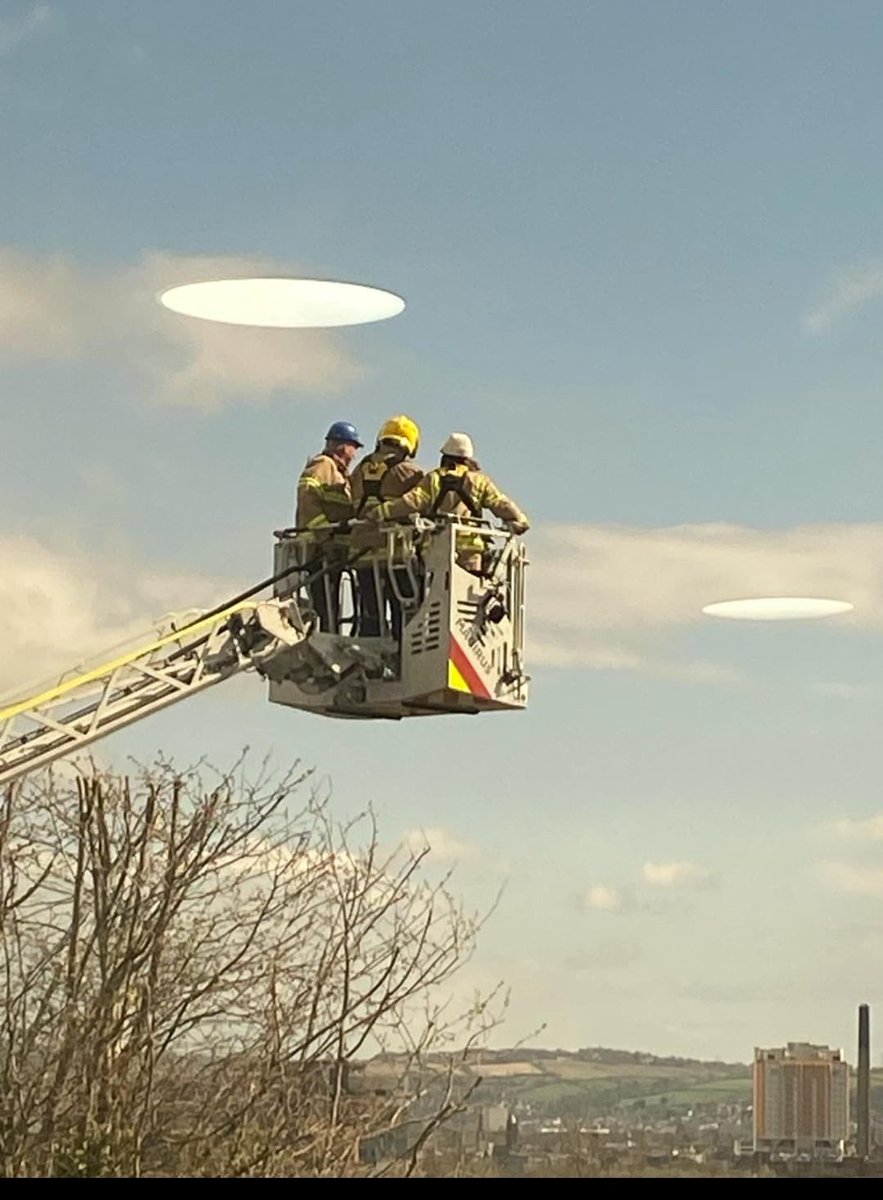 Unidentified flying object spotted over Springfield fire station, Belfast @FBUNIreland 🤷🏼‍♂️