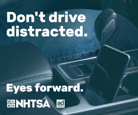 April has been designated Distracted Driving Month to raise awareness of this leading cause of car crashes. Here's a tip for avoiding this dangerous practice: Keep your phone out of sight. Don't call, text or use social media while driving. It can wait!