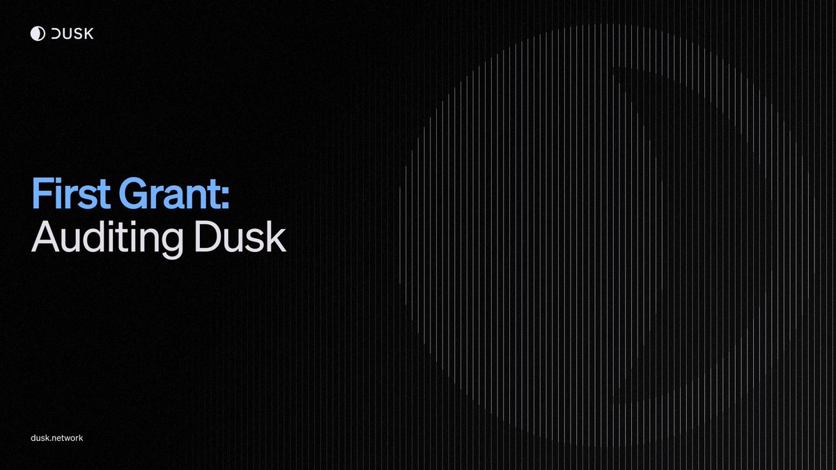 First Dusk Development Fund deployed! 💪 We are thrilled to share that the first recipient of the Dusk Development Fund to benefit the Dusk ecosystem is Porter Adams, a well-respected cryptographer and security engineer in the blockchain space! $42K worth of $DUSK was awarded…