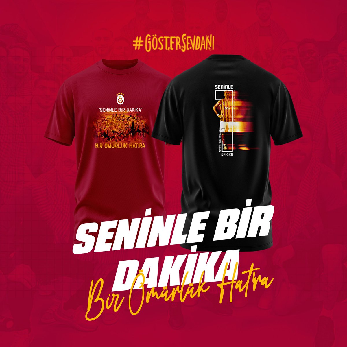 Seninle 1 dakika tişörtleri satışta. Teşekkürler. @GSStore @GSStoreDestek